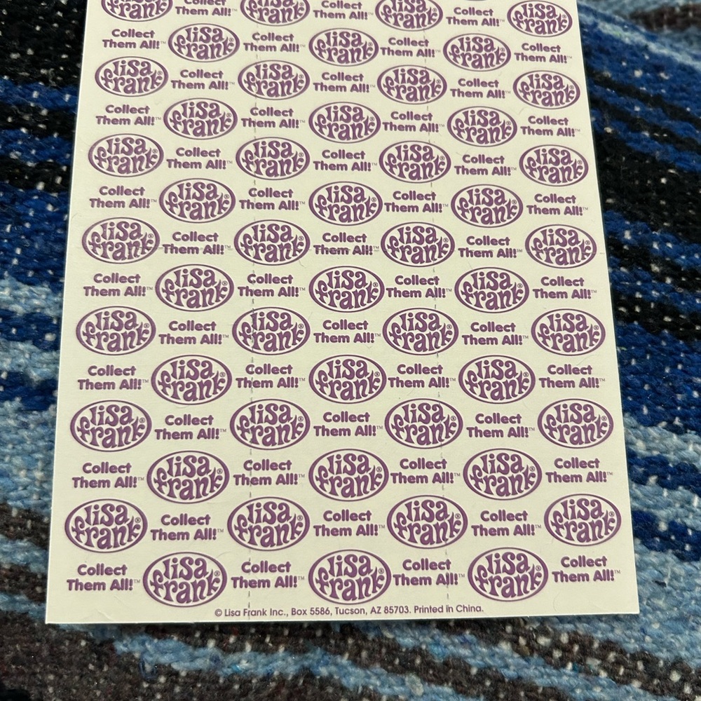Vintage Lisa Frank Sticker sheet - Picture 2 of 2